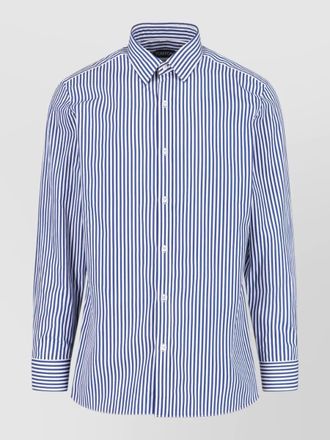 Tom Ford striped button down collar long sleeve shirt