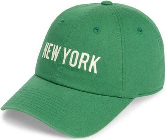American Needle New York Cotton Baseball Cap in Greenwich Green at Nordstrom