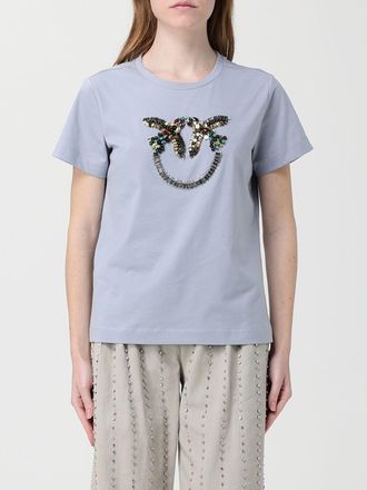 Pinko T-shirt Quentin in jersey con logo Pinko Love Birds