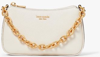 Kate Spade New York Womens Jolie Small Convertible Crossbody - White Leather - One Size