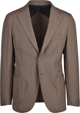 Santaniello Tailored Stretch Blazer With Classic Notch Lapel