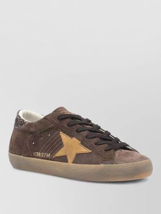 Golden Goose low top sneakers suede star patch glitter