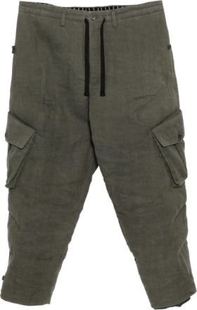 Yohji Yamamoto Pantaloni a righe - Grigio