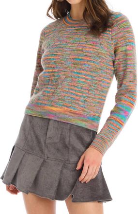 Allison New York Enterlac Pullover In Orange Multi