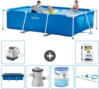 Intex Piscina Con Estructura Rectangular - 300x200x75 Cm - 7-piezas S30172