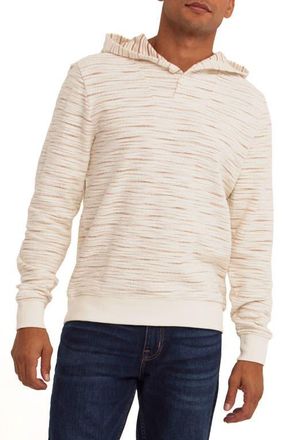 Threads 4 Thought Kieran Shoreline Baja Stripe Hoodie in Ecru /Papaya at Nordstrom, Size Xx-Large