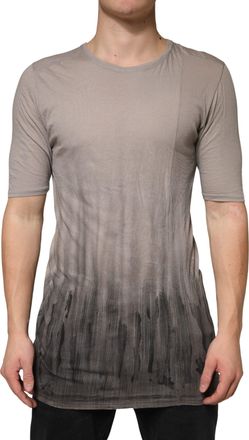 Laneus Two Tone Cotton Round Neck Short Sleeves Mens T-shirt (Pre-Owned)