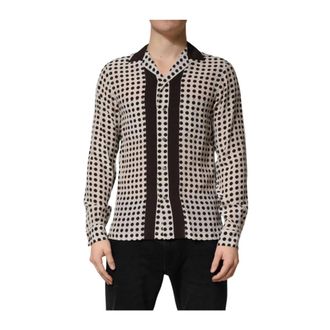 Dolce & Gabbana Heren, Overhemden, Zwart, Maat: XL Zijde