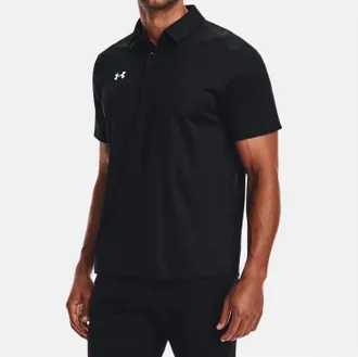 Under Armour Team Golf Polo In Black