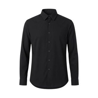 low brand Casual Shirts, male, Black, Size: XL Shirt S150 Blow