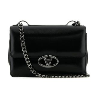 Valentino Garavani Cross Body Bags, female, Black, Size: ONE SIZE Small Sholder Bag | Chain