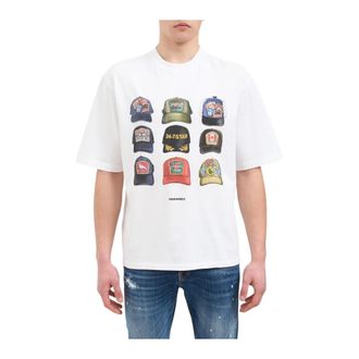 Dsquared2 Uomo, Top, Bianco, M, new