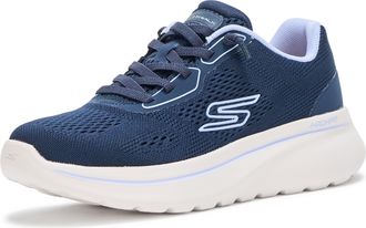 Skechers Womens Go Walk Arch Fit N-Joy Ellie Sneaker, Navy/Periwinkle, 8.5