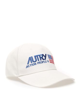 Autry Casquette Iconic Action Coton Blanc