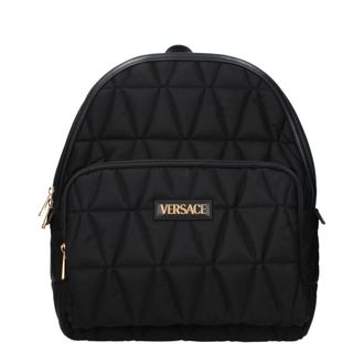 Versace Black Fabric Mens Backpack