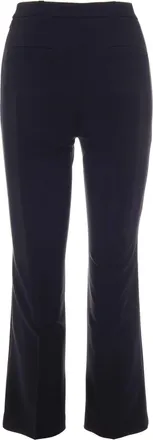 Elisabetta Franchi Womens Trumpet Trousers Black Polyester