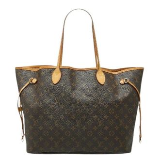 Louis Vuitton Pre-owned Tote Bags, female, Brown, Size: ONE SIZE Pre-owned Neverfull Monogram Tote Bag