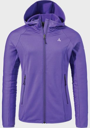 Sch&ouml;ffel Fleecejacke SCH&Ouml;FFEL Fleece Hoody Style Cascata WMS, Damen, Gr. 40, lila (3805, lila), Oberstoff: 94% Polyester, 6% Elasthan, regular fit, hoch geschl