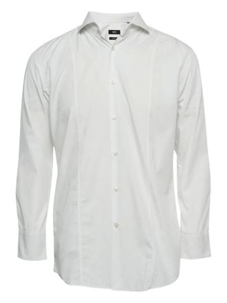 BOSS Philip long-sleeve button-fastening shirt - White