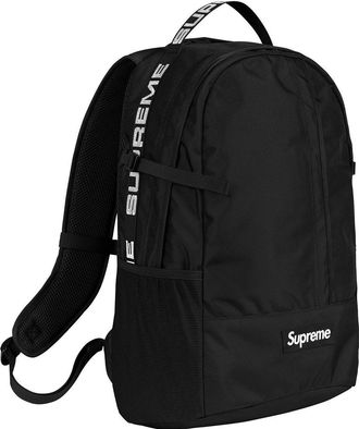 SUPREME Backpack Black White SUP-SS18-548