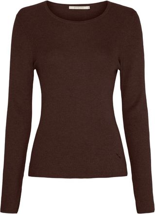 BTF-CPH Top Elegante - - Knitwear - Donna - Marrone - 2XL