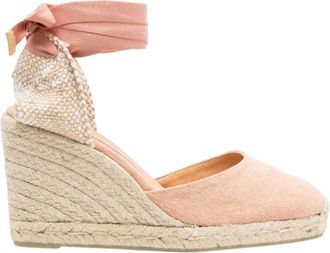 Castaner Pink Carina Espadrille Wedges