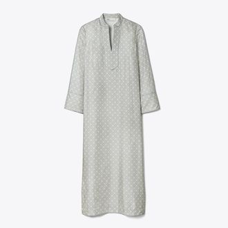 Tory Burch Womens Printed T Monogram Silk Caftan, size 12