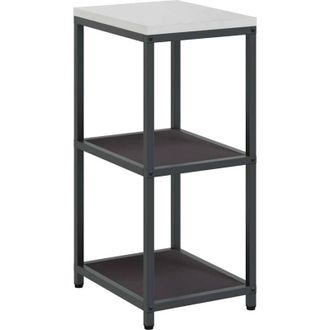 vidaXL Vidaxl - Estante De Almacenamiento De Cocina Con Estante Negro Acero