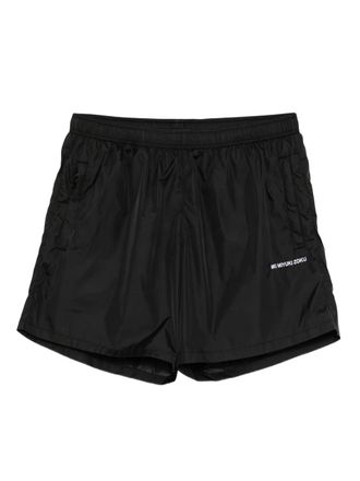 Mki Miyuki Zoku logo-embroidered swim shorts - men - Nylon/Polyester - S - Black