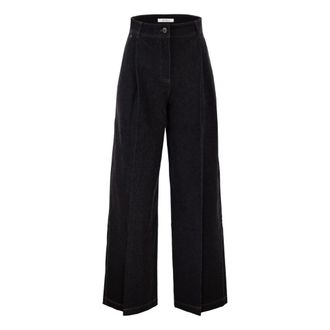 Max Mara Vaqueros Anchos - Jeans - Mujer - Azul - M