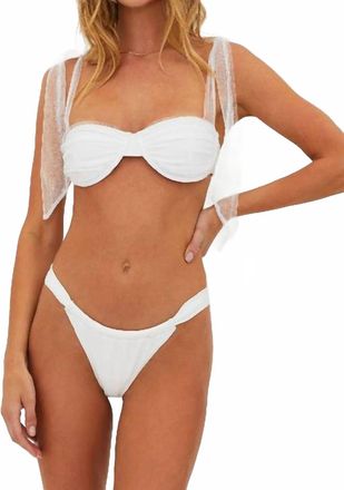 Beach Riot Drea Bathing Suit Top In White