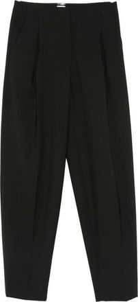 Covert Pleated Straight-leg Trousers