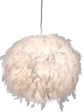 Nino Leuchten Globo - lámpara colgante - DUCKY - blanco - textil - Ø 30cm - E27