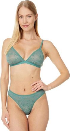 Eberjey Bra Womens Agave Soft Stretch Lace Detail Triangle Bralette GBO1204