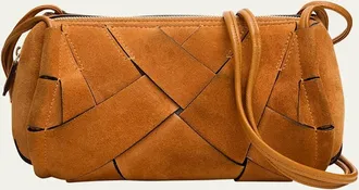 Ulla Johnson Charlotte Woven Suede Camera Bag