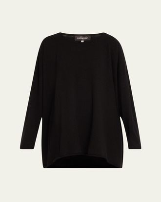 Eskandar A-Line Bateau Neck Cashmere Sweater