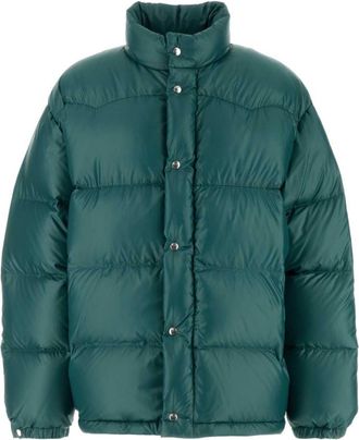 Prada Teal Green Nylon Down Jacket