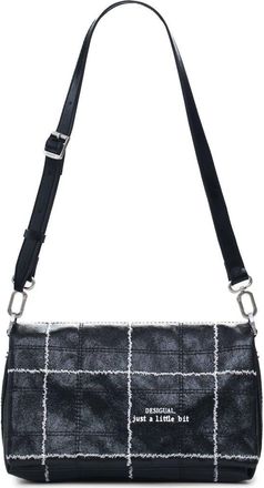 Desigual Topstitched Faux Leather Crossbody Bag in Black at Nordstrom