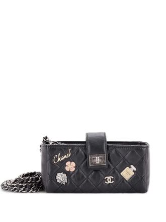 Chanel Lucky Charms Reissue Chain Phone Holder Quilted Aged Calfskin Mini crossbody bag - Nero