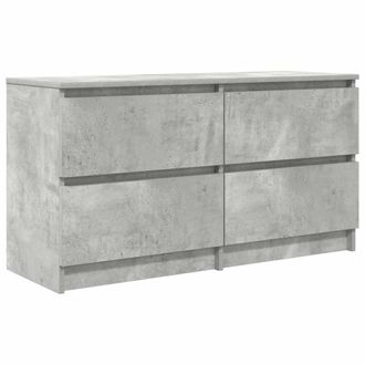 Berkfield Home TV Cabinet Concrete Grey 100x35x54 cm Engineered Wood | Size: 100 x 35 x 54 cm