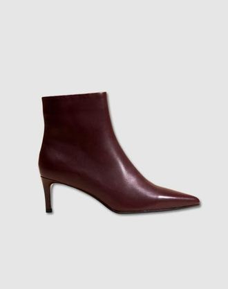 Mi-Mai Noura Low Heel Ankle Boot in Burgundy at Nordstrom, Size 5