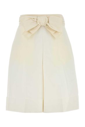 Valentino Garavani Witte Katoenen Bermuda Shorts