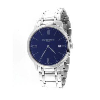 Baume & Mercier Classima 10382 Quartz Blauwe Wijzerplaat Horloge - Dames - Horloges - Blauw - ONE Size - Accessoires