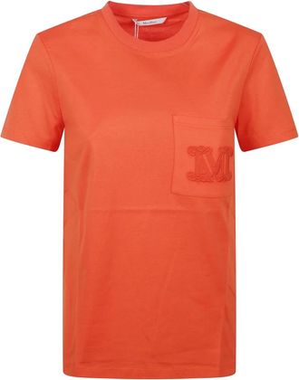 Max Mara T-Shirt - Dames - T-shirts - Oranje - XL - Tops