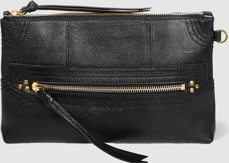 Jerome Dreyfuss Pochette Lucky Clutch Noir Brass