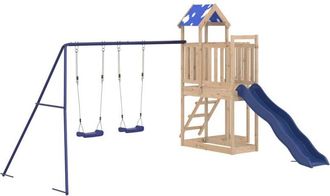 vidaXL Parque Infantil De Exterior De Madera Maciza De Pino Vidaxl