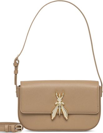 Patrizia Pepe Essential Fly shoulder bag - women - Calf Leather - One Size - Neutrals
