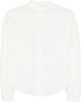 Xacus White Cotton Blend Bridget Shirt
