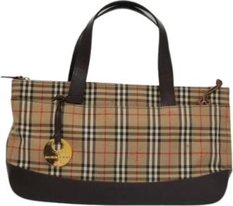 Burberry Pre-owned Handbags, female, Beige, Size: ONE SIZE Pre-owned Nova check Handbag