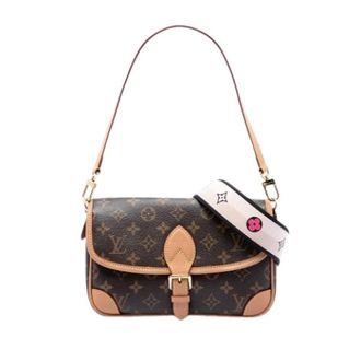 Louis Vuitton Pre-owned Diane Schoudertas - Dames - Pre-owned - Bruin - Maat: ONE Size Leer